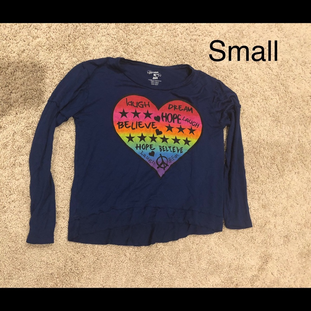 Flowers by Zoe long sleeve shirt size S